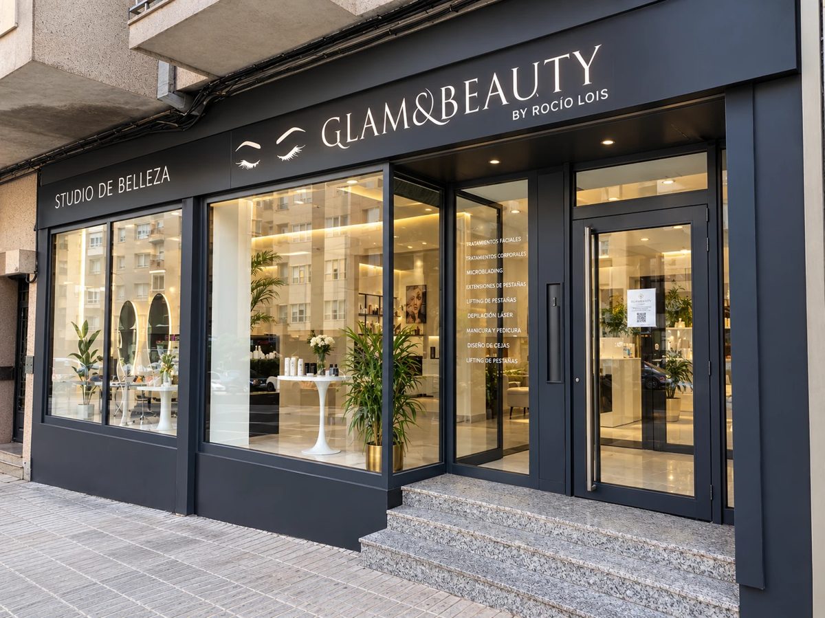 Fachada de Glam&Beauty by Rocío Lois, studio de belleza